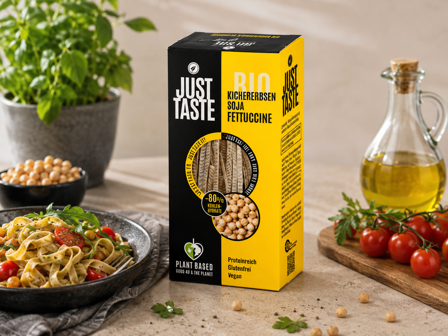 Bezlepkové FETTUCCINE cizrna & sója BIO eshop.celiakarna.cz